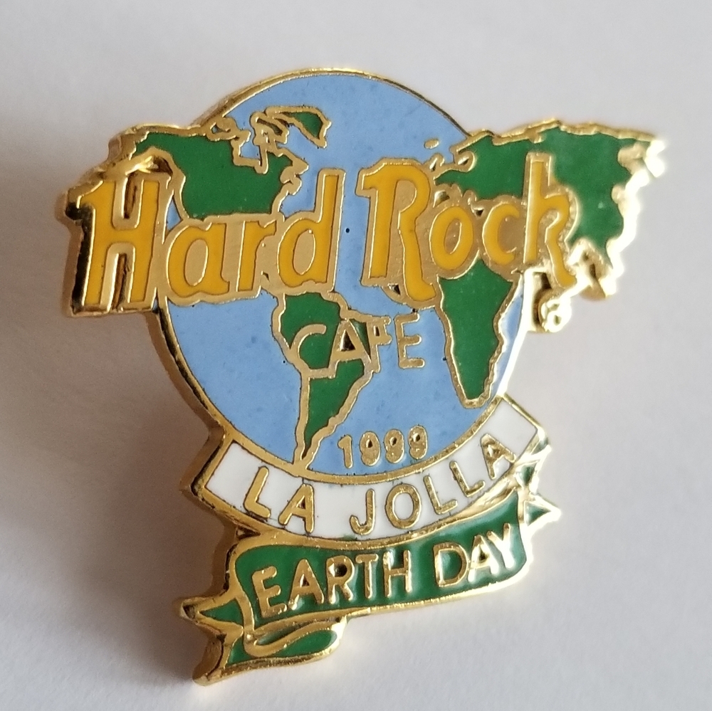 Vintage Hard Rock Cafe pin La Jolla Earth Day 1999